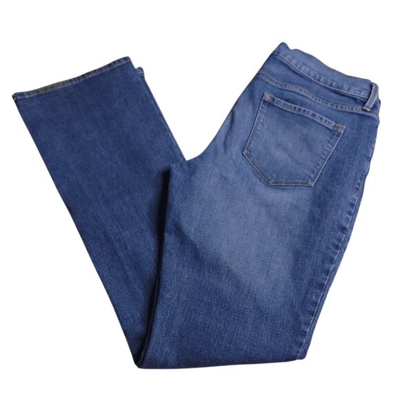 Old Navy Womens Original Jeans 8 Mid-Rise Medium Wash Stretch Slim Boot - Picture 1 of 8